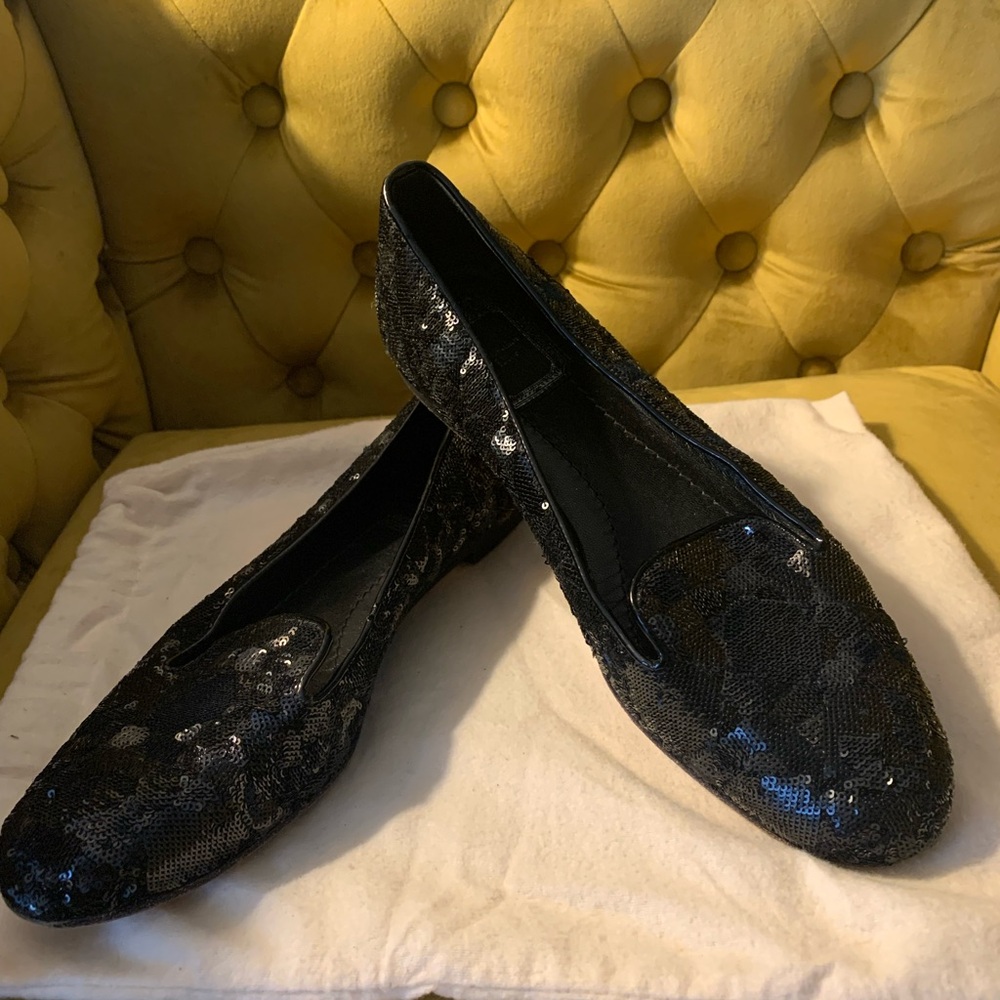 Dior Black Patent Leather Flats